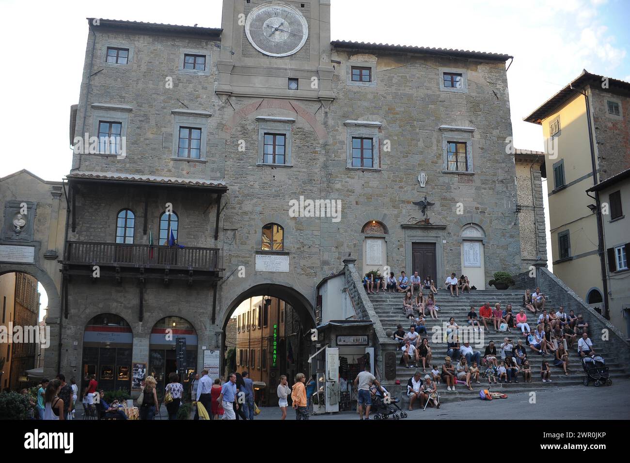 La ville de Cortona en Valdichiana (Arezzo) au coeur de la Toscane/la città di Cortona en Valdichiana (Arezzo) nel cuore della Toscana Banque D'Images