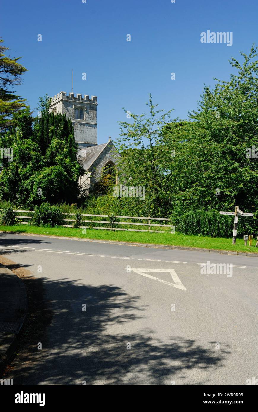 Église All Saints, Broad Chalke, South Wiltshire. Banque D'Images