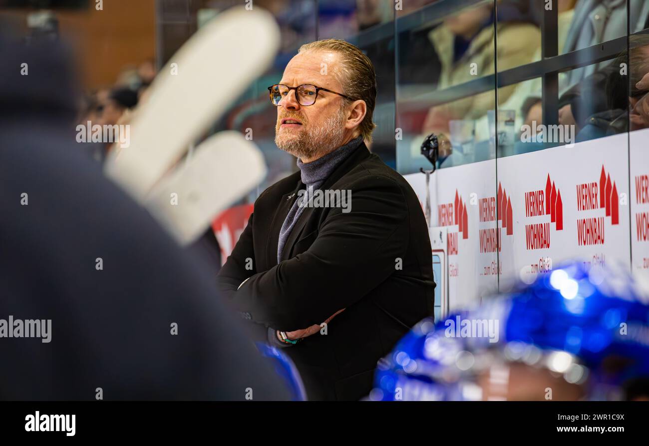 Schwenninger Wild Wings - Augsburger Panther, Helios Arena, Penny DEL, Hauptrunde : Christian Kreutzer, Cheftrainer Augsburger Panther. (Villingen-Schw Banque D'Images