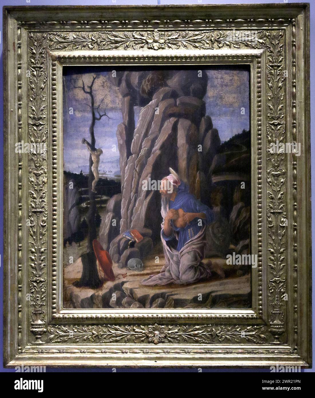 Italie Emilia Romagna Bologna - National Art Gallery - pénitent qualifiés Jerome. Marco Ruggeri - 1470 Banque D'Images