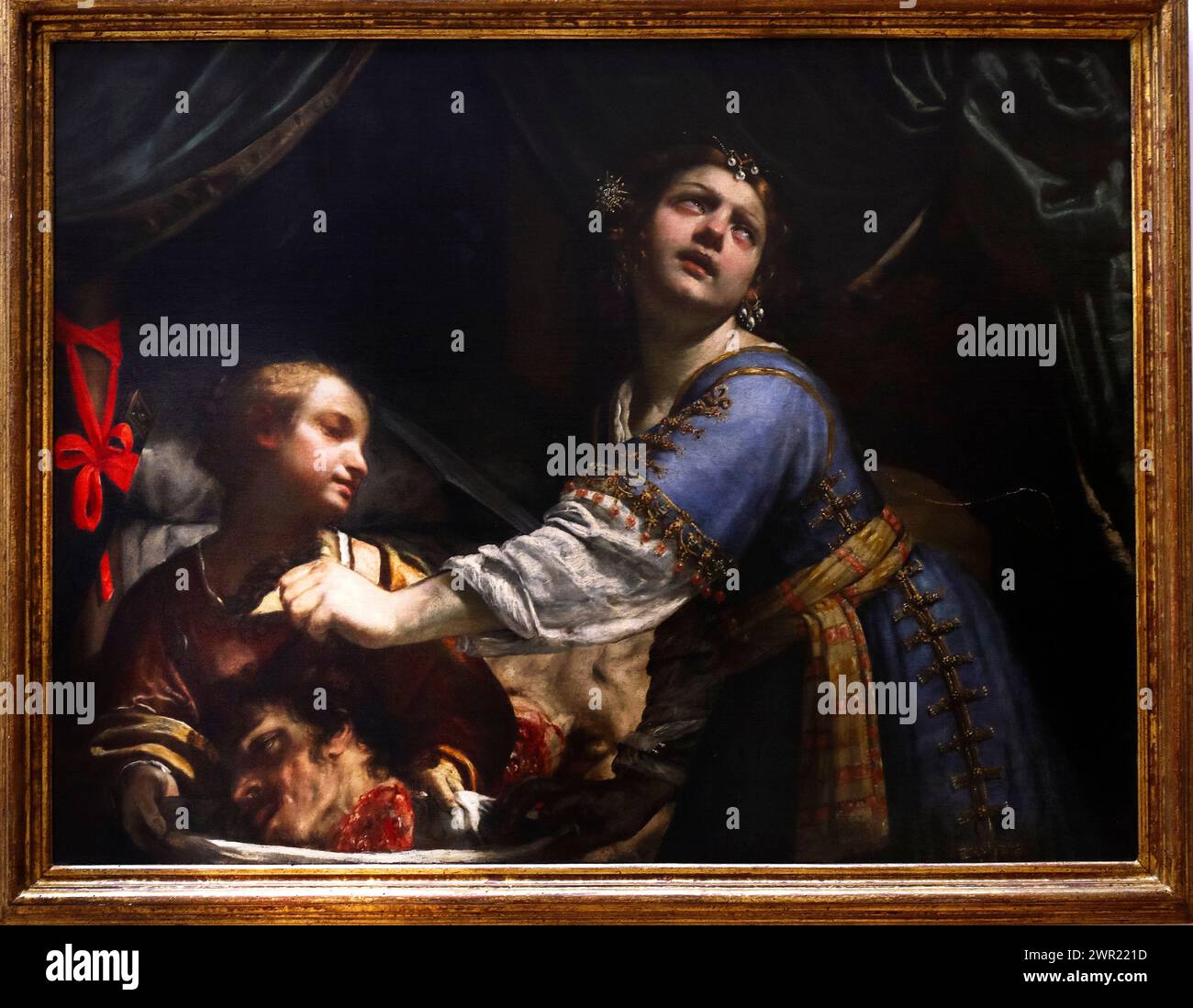Italie Emilie Romagne Bologne - Galerie nationale d'art - Judith à la tête de Holophernes par Guido Cagnacci en 1460 Banque D'Images