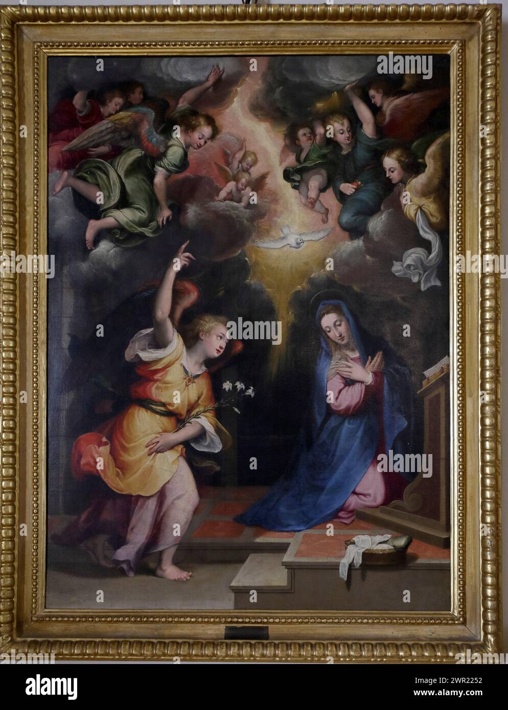 Italie Emilie Romagne Bologne - Galerie nationale d'art - Annonciation de Denys Calvaert Banque D'Images