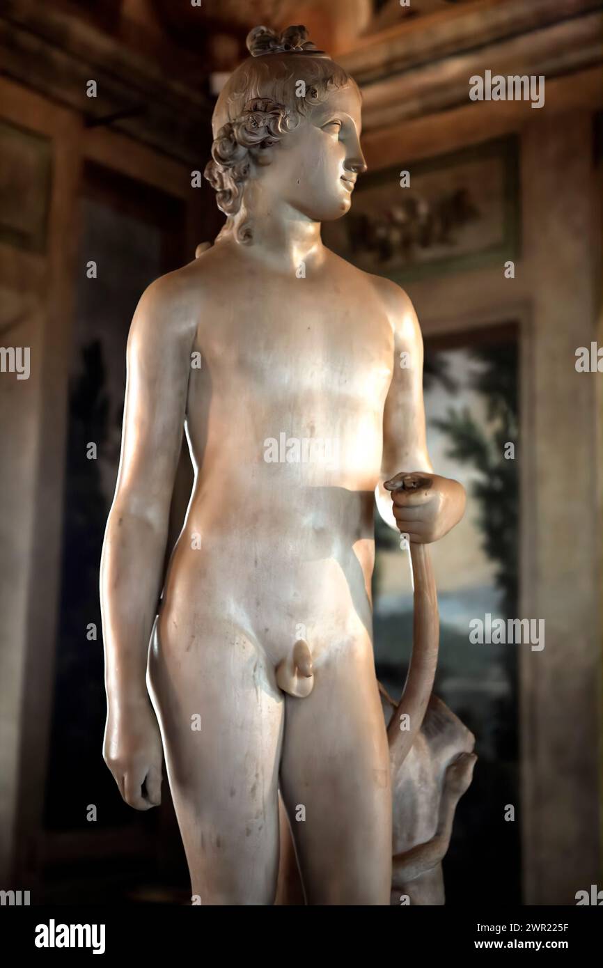 Italie Emilie Romagne Bologne - Galerie nationale d'art - Antonio Canova Apollino 1797 Banque D'Images