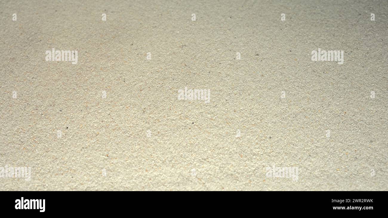 Ombres et motifs sur le sable de dune. Plage de sable pour le fond. Texture de sable. Fond, sable, lumière, beige, vague, réfléchissez, ombre, été. Banque D'Images