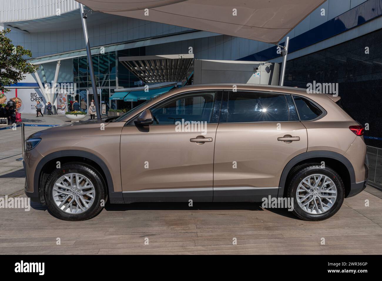 ISTANBUL, TURQUIE - 10 MARS 2024 : stand de voitures TOGG T10X au centre commercial Nautilus. L'automobile Enterprise Group de Turquie, ou Togg en abrégé, est un turc Banque D'Images ISTANBUL, TURQUIE - 10 MARS 2024 : stand de voitures TOGG T10X au centre commercial Nautilus. L'automobile Enterprise Group de Turquie, ou Togg en abrégé, est un turc Banque D'Images