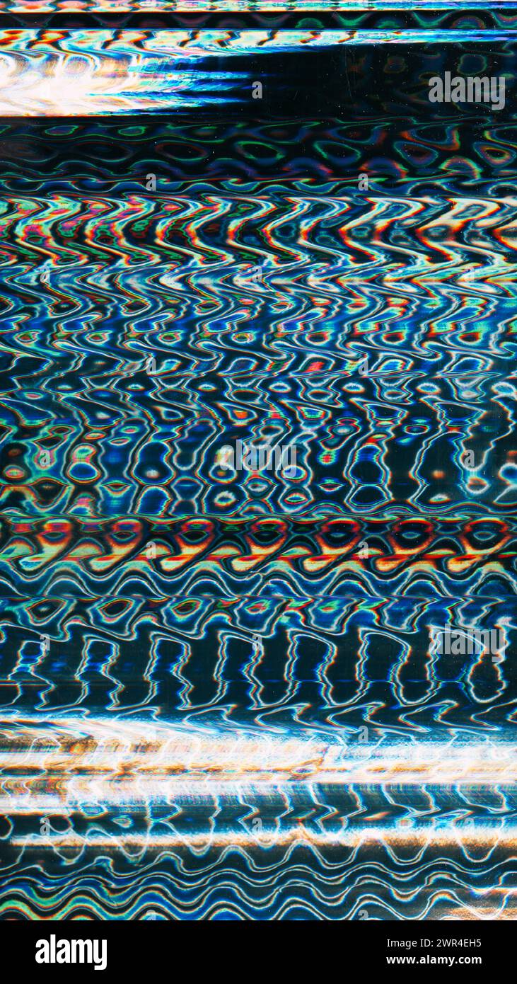 Texture des artefacts de distorsion de parasites numériques Banque D'Images