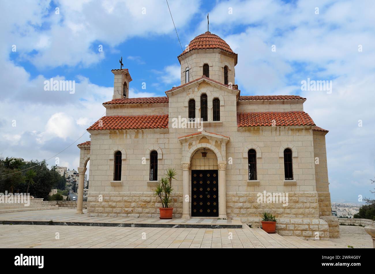 Monastère orthodoxe grec du dimanche des Rameaux à Bethphage , Jérusalem Banque D'Images