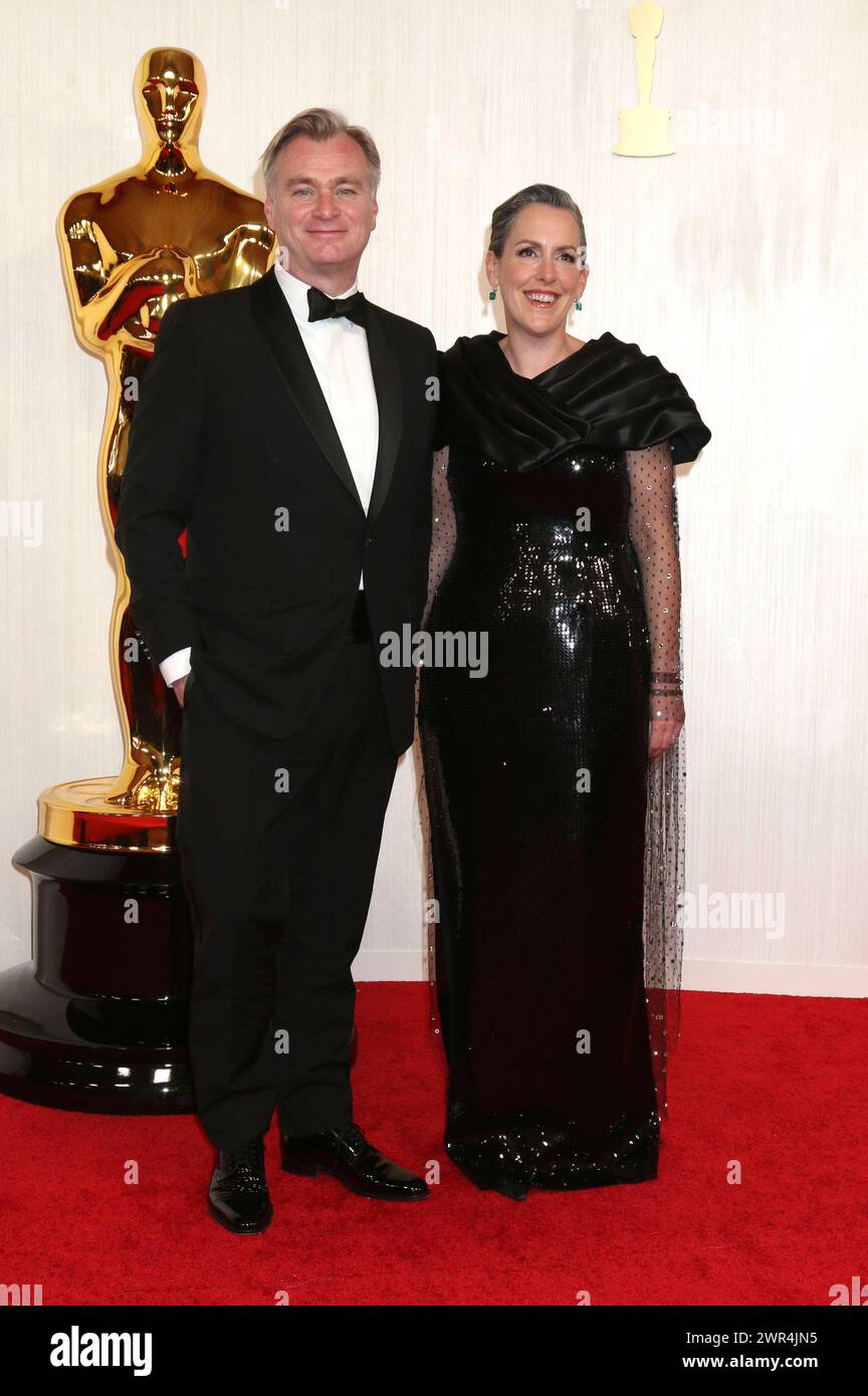 Christopher Nolan mit Ehefrau Emma Thomas BEI der Oscar Verleihung 2024 ...
