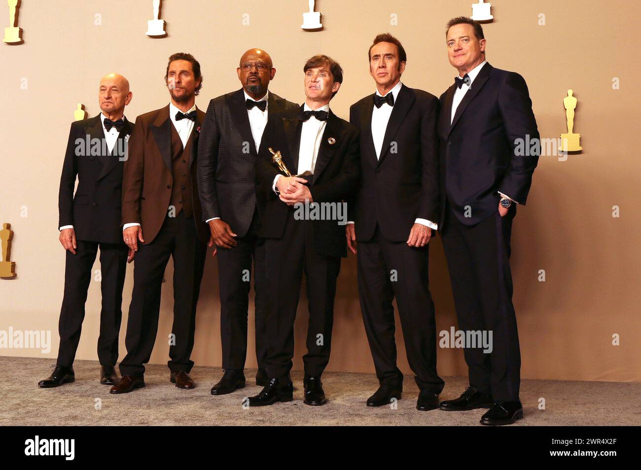 Die Oscar-Preisträger Ben Kingsley, Matthew McConaughey, Forest Whitaker, Cillian Murphy, Nicolas cage und Brendan Fraser im Press Room der Oscar Verleihung 2024 / 96th Annual Academy Awards im Dolby Theatre. Los Angeles, 10.03.2024 *** Oscars Ben Kingsley, Matthew McConaughey, Forest Whitaker, Cillian Murphy, Nicolas cage et Brendan Fraser dans la salle de presse de la 2024 96e cérémonie annuelle des oscars au Dolby Theatre Los Angeles, 10 03 2024 Foto:XJ.xBlocx/xFuturexImagex oscars pressroom 4380 Banque D'Images Die Oscar-Preisträger Ben Kingsley, Matthew McConaughey, Forest Whitaker, Cillian Murphy, Nicolas cage und Brendan Fraser im Press Room der Oscar Verleihung 2024 / 96th Annual Academy Awards im Dolby Theatre. Los Angeles, 10.03.2024 *** Oscars Ben Kingsley, Matthew McConaughey, Forest Whitaker, Cillian Murphy, Nicolas cage et Brendan Fraser dans la salle de presse de la 2024 96e cérémonie annuelle des oscars au Dolby Theatre Los Angeles, 10 03 2024 Foto:XJ.xBlocx/xFuturexImagex oscars pressroom 4380 Banque D'Images