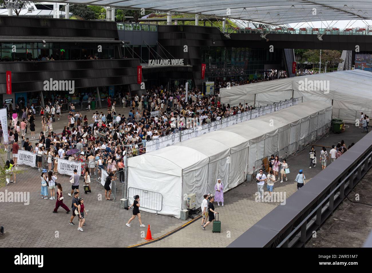 9 mars 2024, lieu de vente pour les fans d'acheter leurs articles préférés au concert Taylor Swift The Eras Tour à Singapour. Banque D'Images
