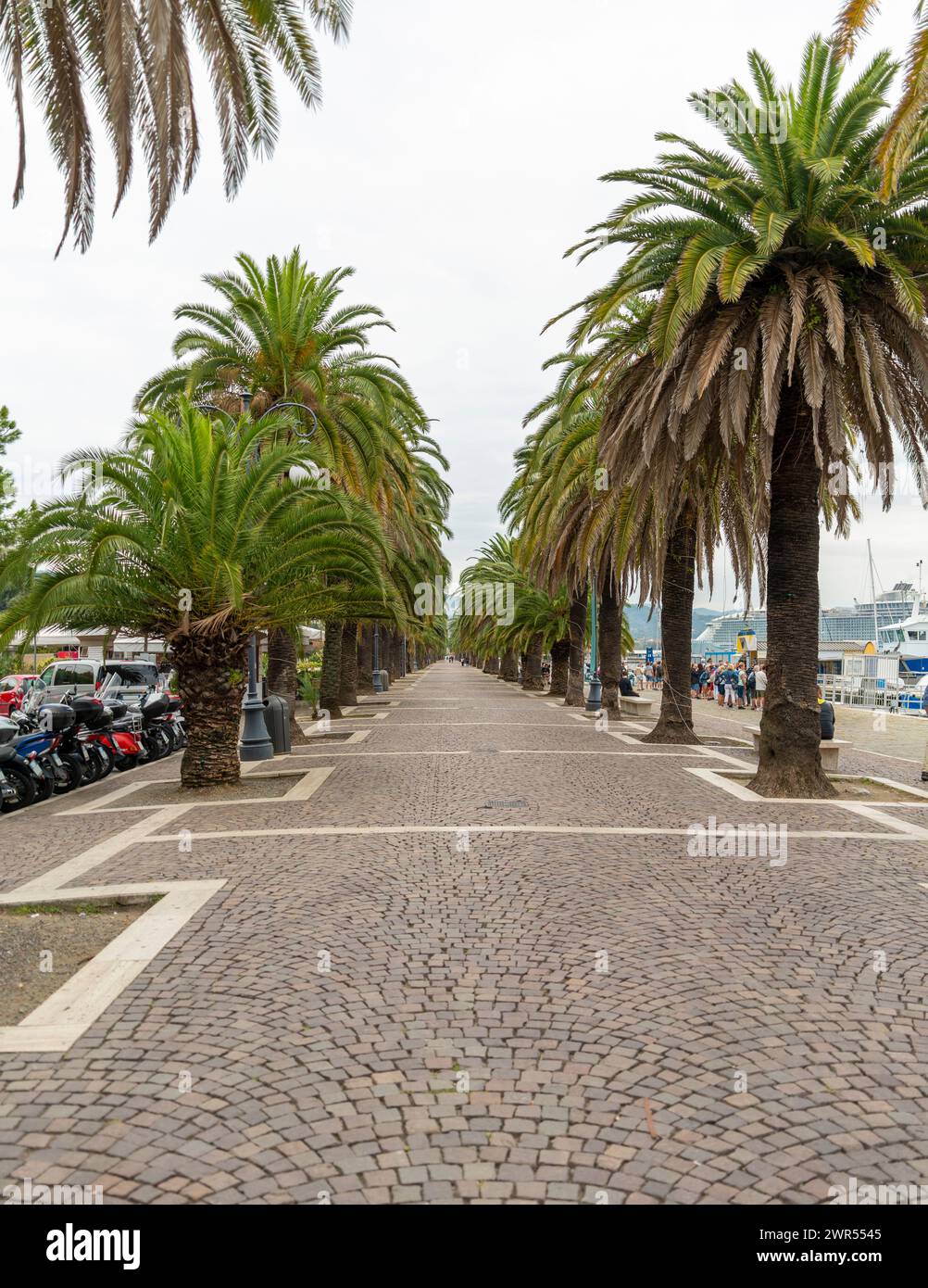Vue sur la ville de la Spezia, une ville dans la partie sud de la région Ligurie en Italie Banque D'Images