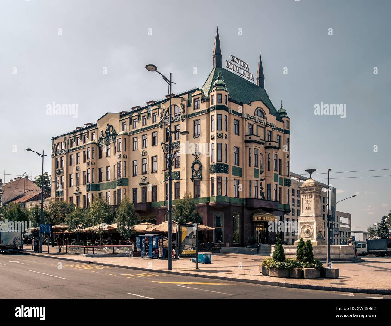 Belgrade, Serbie, Balkans - Hôtel Moscou. Banque D'Images