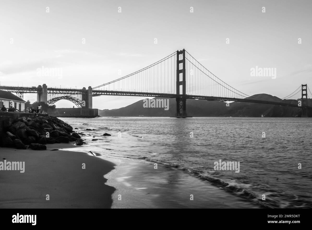 Photographie du célèbre Golden Gate Bridge de San Francisco Banque D'Images