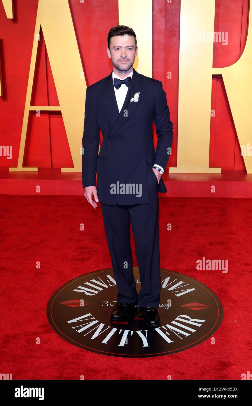 Justin Timberlake BEI der Vanity Fair Oscar Party 2024 anlässlich der 96. Oscar-Verleihung im Wallis Annenberg Centre pour les arts de la scène Beverly Hills, 10.03.2024 *** Justin Timberlake à la Vanity Fair Oscar Party 2024 à l'occasion de la 96e cérémonie des Oscars au Wallis Annenberg Center for the Performing Arts Beverly Hills, 10 03 2024 Foto:XJ.xBlocx/xFuturexImagex Vanity_Fair_1062 Banque D'Images
