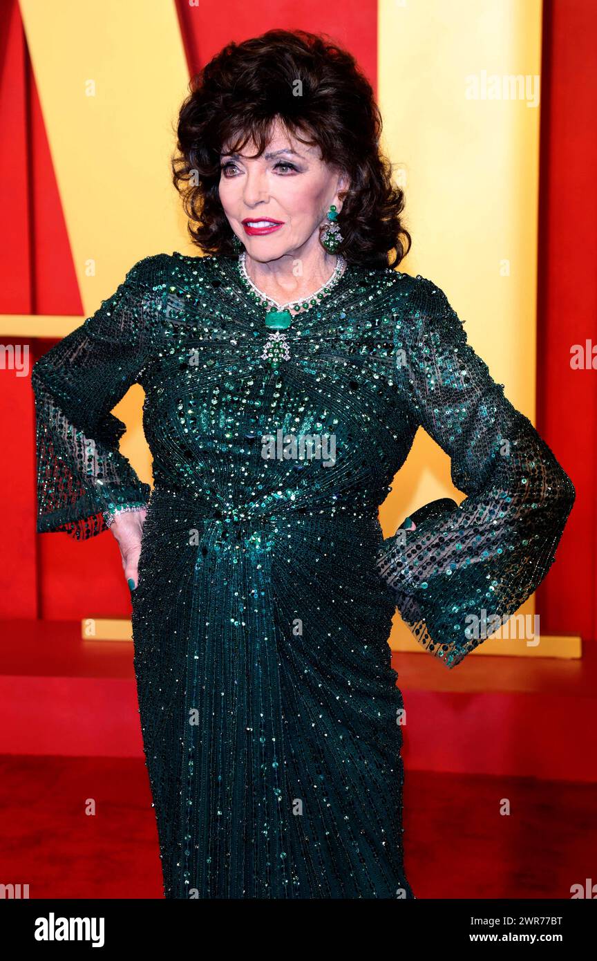 Joan Collins BEI der Oscar Verleihung 2024 / 96th Annual Academy Awards im Dolby Theatre. Los Angeles, 10.03.2024 *** Joan Collins à la 2024 96e cérémonie annuelle des Oscars au Dolby Theatre Los Angeles, 10 03 2024 Foto:XJ.xBlocx/xFuturexImagex Vanity Fair 1171 Banque D'Images