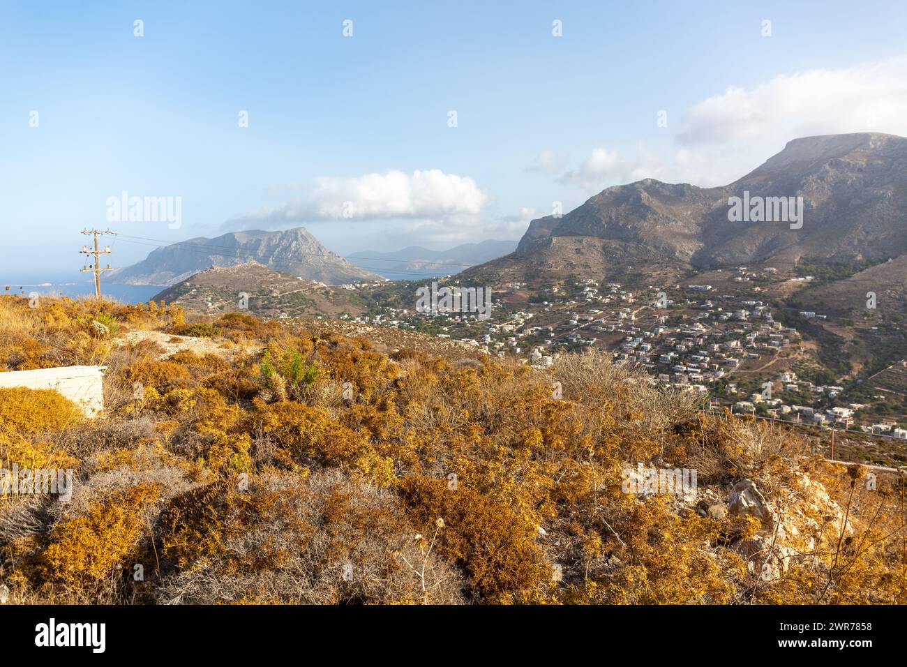 Aéroport de Kalymnos, Grèce Banque D'Images