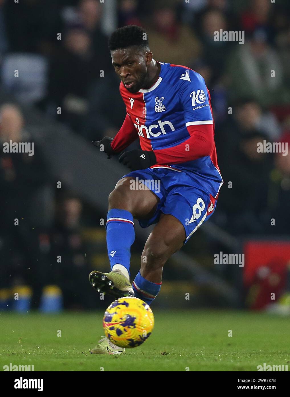 Jefferson Lerma de Crystal Palace. - Crystal Palace v Sheffield United, premier League, Selhurst Park Stadium, Croydon, Royaume-Uni - 30 janvier 2024. Usage éditorial uniquement - des restrictions DataCo s'appliquent. Banque D'Images