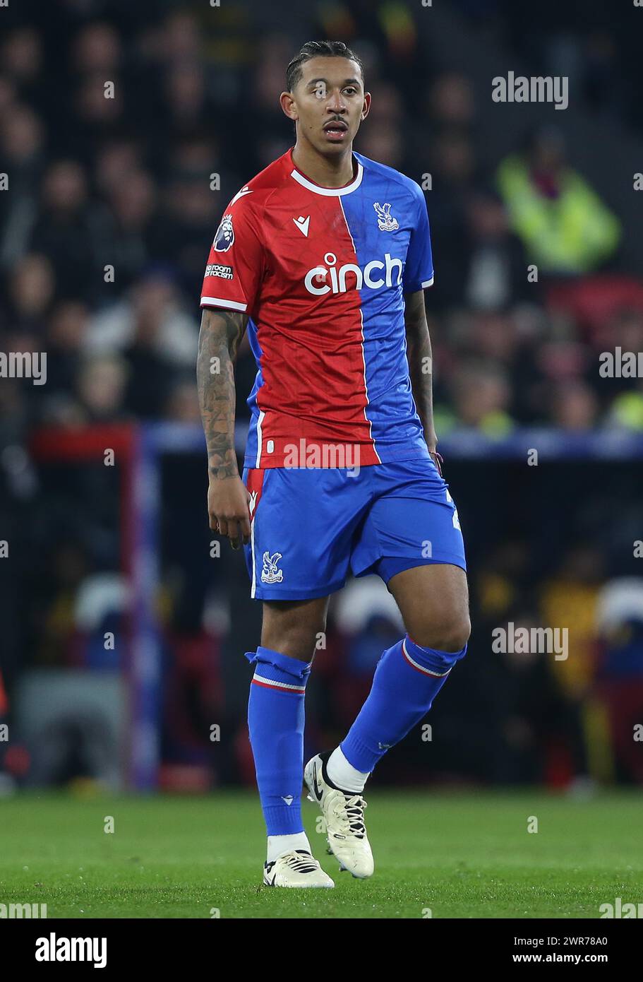 Chris Richards de Crystal Palace. - Crystal Palace v Sheffield United, premier League, Selhurst Park Stadium, Croydon, Royaume-Uni - 30 janvier 2024. Usage éditorial uniquement - des restrictions DataCo s'appliquent. Banque D'Images