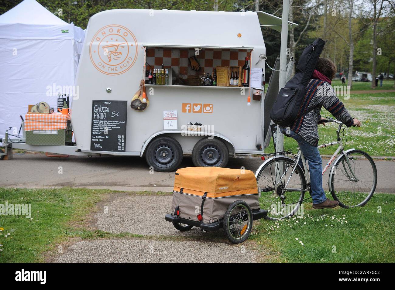 Streetfood e cibo da strada en Italie Banque D'Images