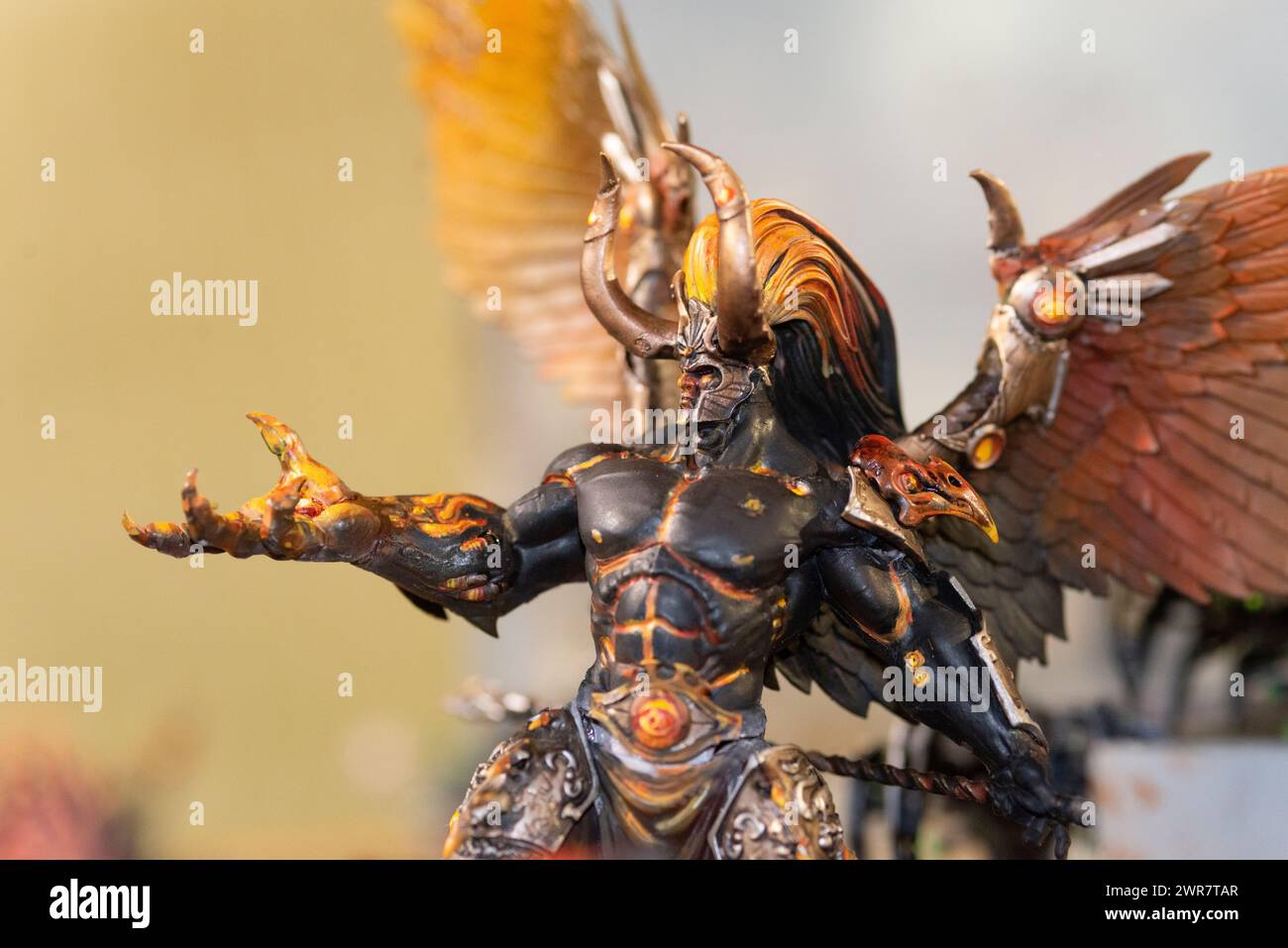 Jeu de figurines d'action, Warhammer 40 000 Magnus le Rouge Banque D'Images