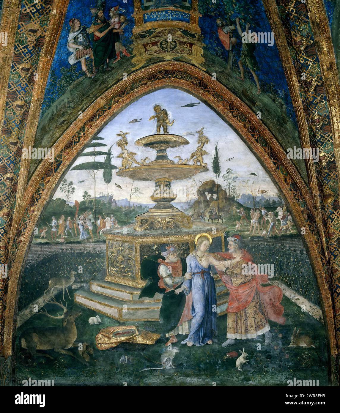 Pinturicchio – mythe d'Isis et d'Osiris 1492-95. Appartements Borgia Banque D'Images