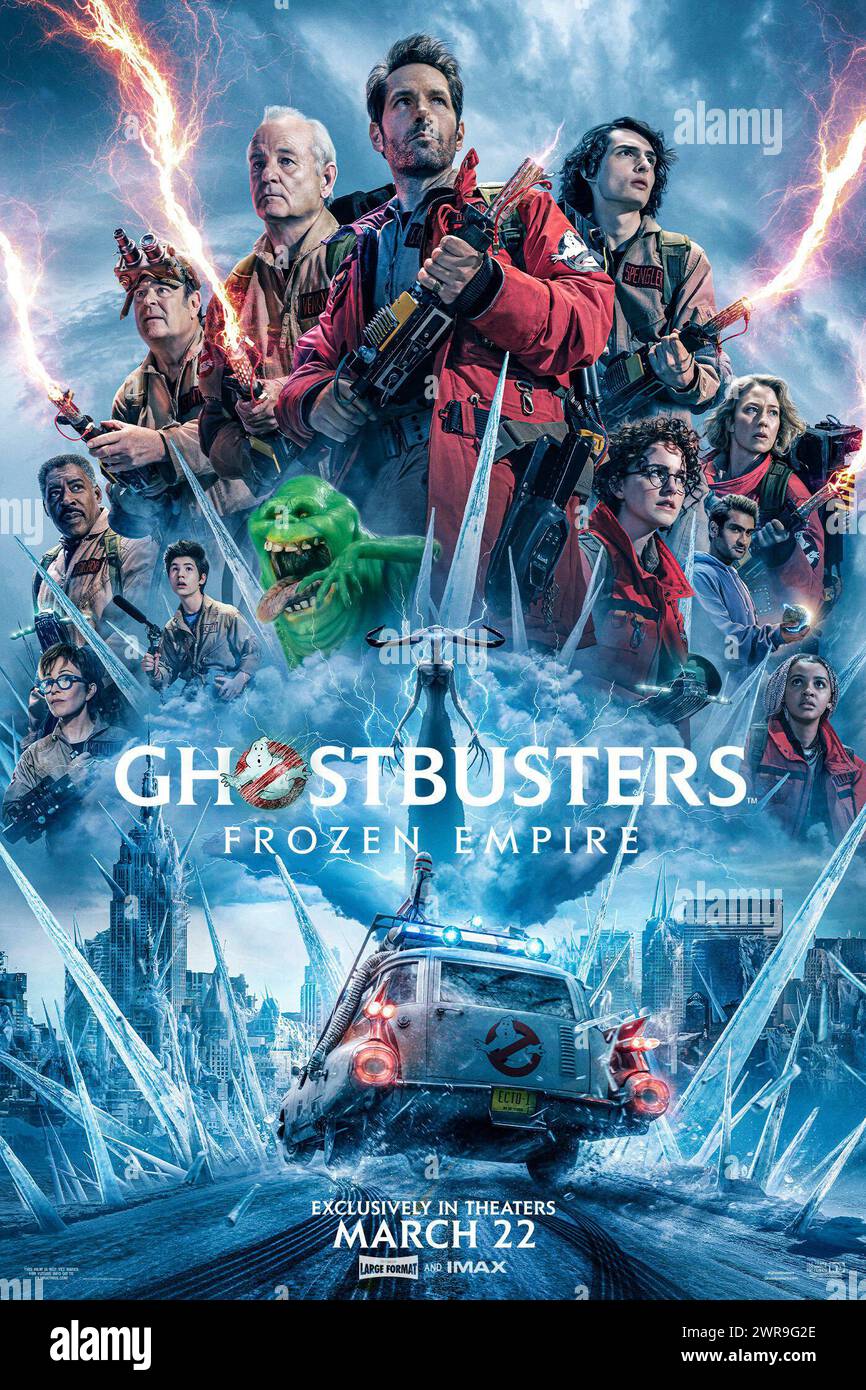 Affiche Ghostbusters Frozen Empire Banque D'Images