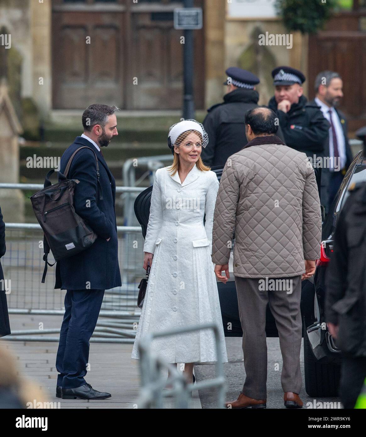 Londres, Royaume-Uni. 11 mars 2024. Geri Horner arrive pour le service du jour du Commonwealth à l'abbaye de Westminster qui a lieu depuis 1972 et célèbre les gens et les cultures des 54 Nations du Commonwealth. Crédit : Richard Lincoln/Alamy Live News Banque D'Images