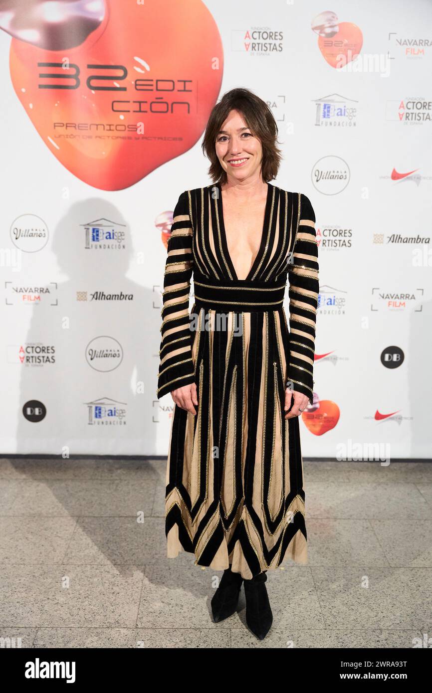 11 mars 2024, Madrid, Madrid, Espagne : Lola Duenas assiste à la 32e édition des Prix 'Union de Actores y Actrices' - tapis rouge au prix Circo le 11 mars 2024 à Madrid, Espagne (crédit image : © Jack Abuin/ZUMA Press Wire) USAGE ÉDITORIAL SEULEMENT! Non destiné à UN USAGE commercial ! Banque D'Images