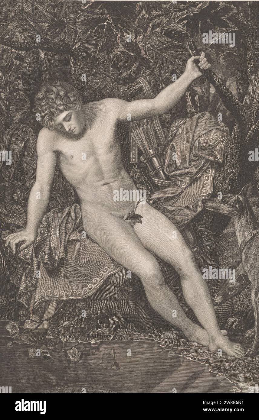 Narcisse sur le front de mer, Narcisse (titre sur objet), imprimeur : Pieter Jan de Vlamynck, d'après peinture par : Joseph-Denis Odevaere, Belgique, 1820, papier, gravure, gravure, hauteur 582 mm × largeur 345 mm, impression Banque D'Images Narcisse sur le front de mer, Narcisse (titre sur objet), imprimeur : Pieter Jan de Vlamynck, d'après peinture par : Joseph-Denis Odevaere, Belgique, 1820, papier, gravure, gravure, hauteur 582 mm × largeur 345 mm, impression Banque D'Images