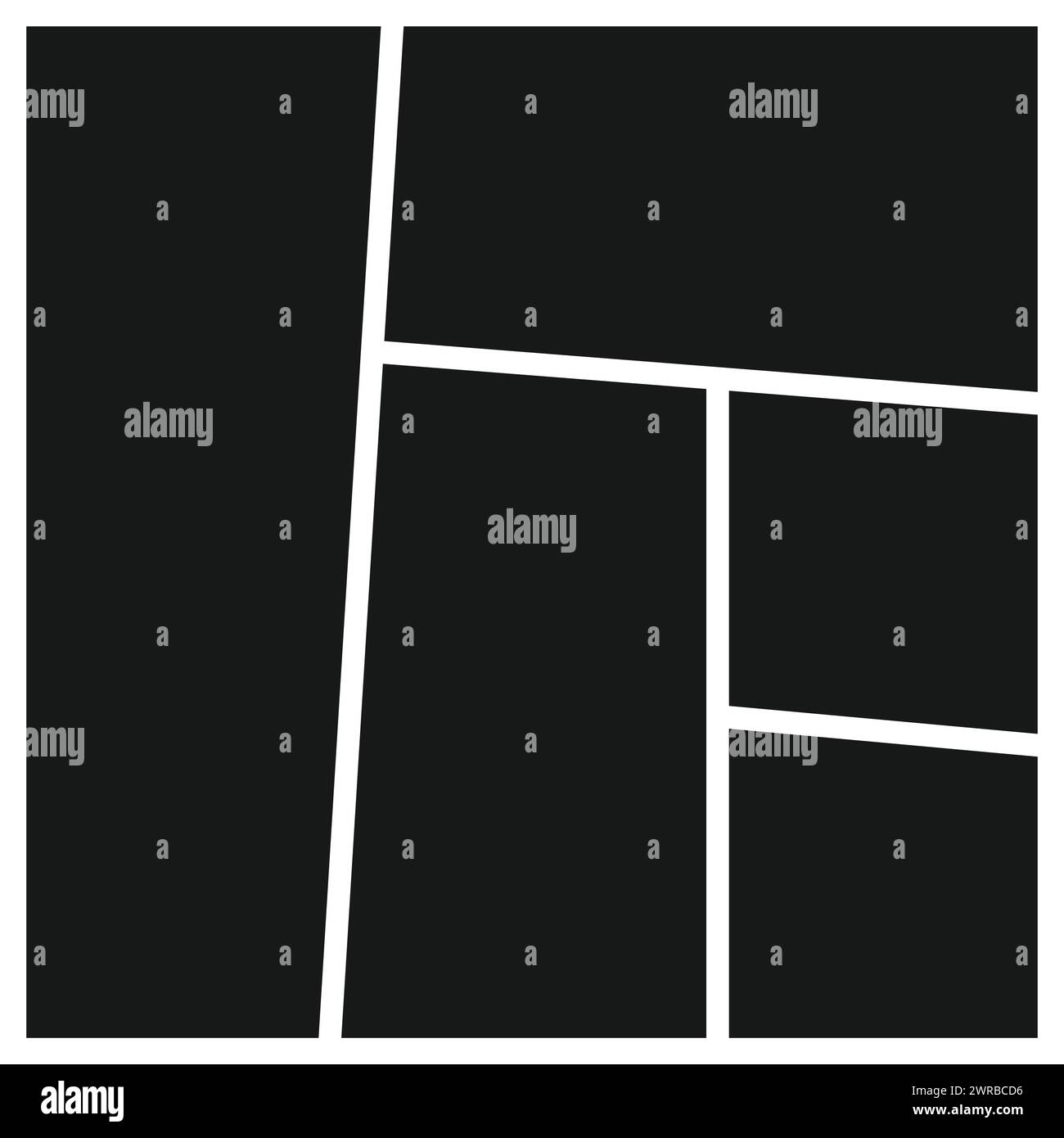 Photo collage icône illustration vectorielle cadre de collage illustration vectorielle modèle de collage Illustration de Vecteur