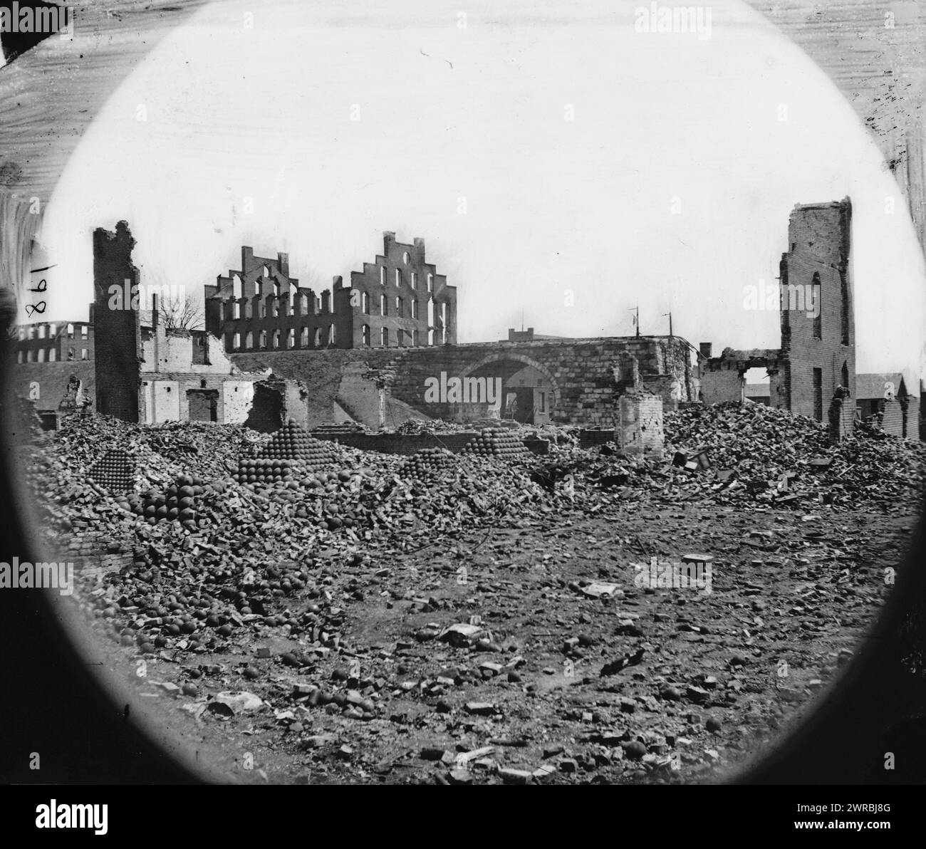 Photo Teintée Richmond Arsenal - Guerre Civile US - Reproduction 02740