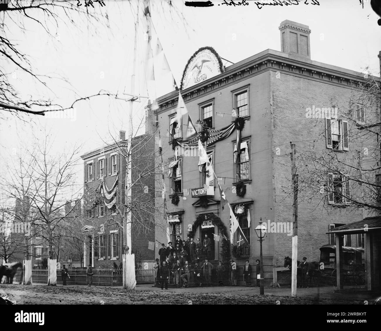Washington, District de Columbia. Bâtiment du département américain des vêtements, Smith, William Morris, photographe, 1865., États-Unis, histoire, Guerre civile, 1861-1865, négatifs en verre, 1860-1870, 1 négatif : verre, collodion humide Banque D'Images