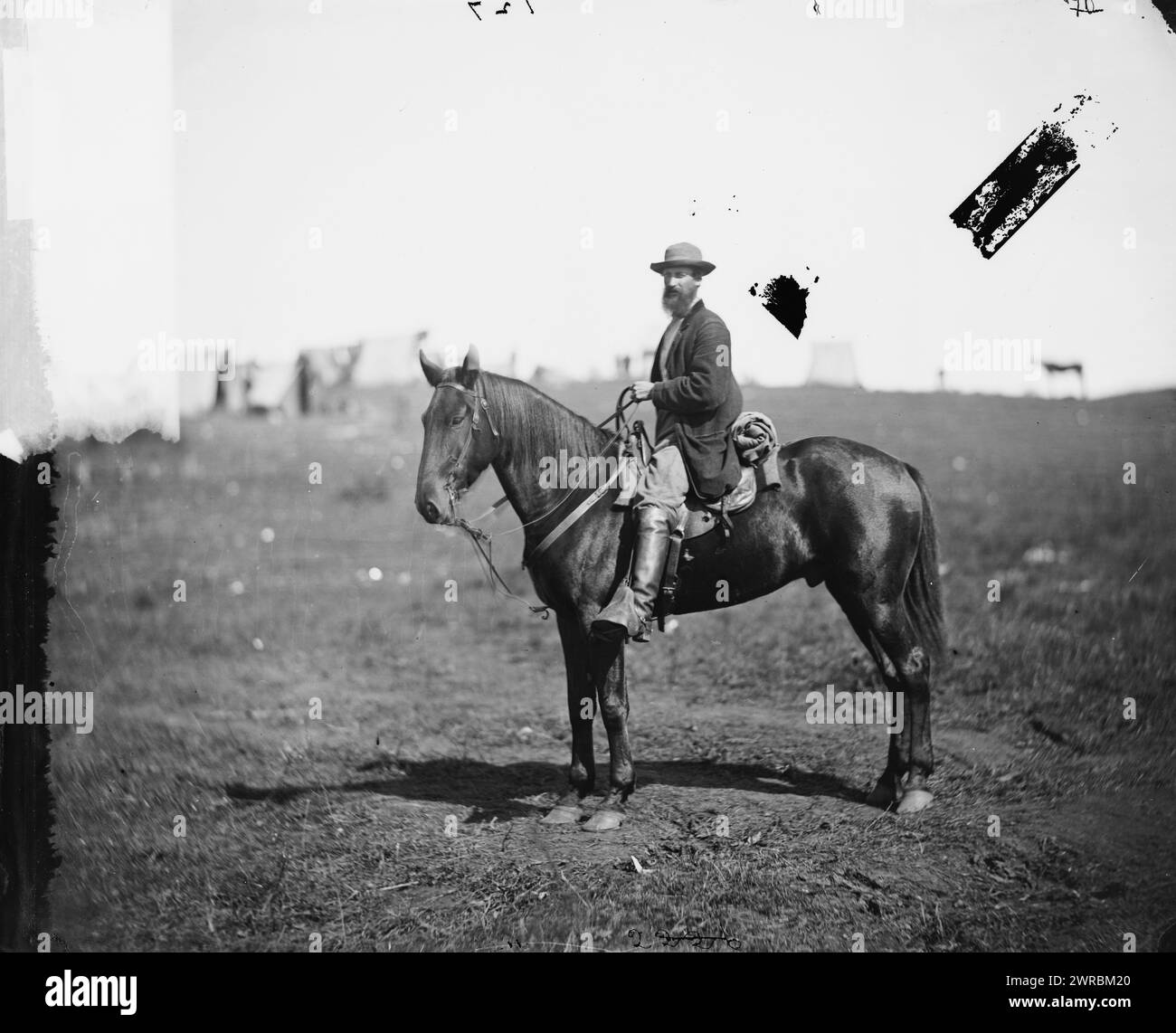 Culpeper, Virginie. William Wilson, éclaireur, quartier général, Armée du Potomac, Gardner, James, 1832-, photographe, 1863 Sept., États-Unis, histoire, Guerre de Sécession, 1861-1865, négatifs en verre, 1860-1870, 1 négatif : verre, collodion humide Banque D'Images