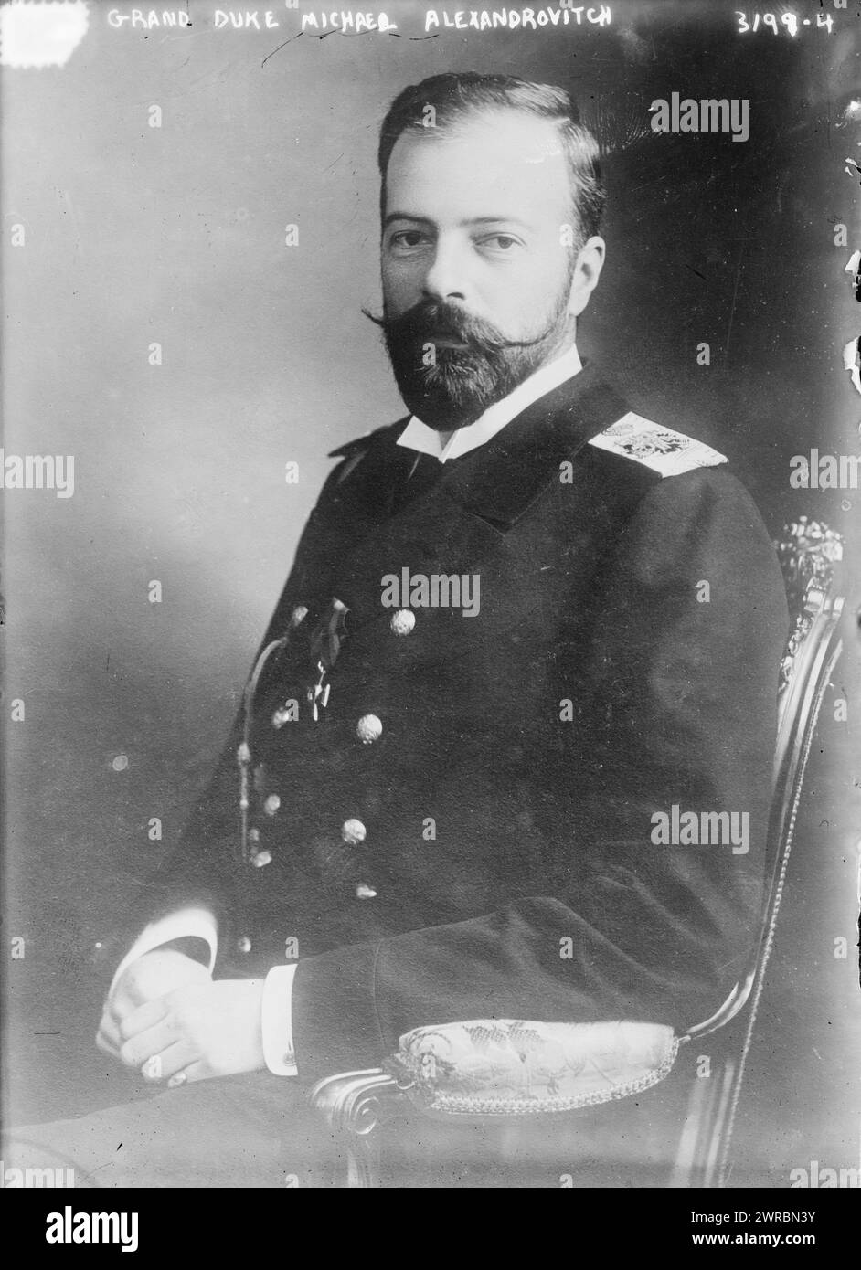 Grand-duc Michael Alexandrovitch, photographie montre le grand-duc Alexandre Mikhaïlovitch de Russie (1866- 1933)., entre env. 1910 et env. 1915, négatifs en verre, 1 négatif : verre Banque D'Images