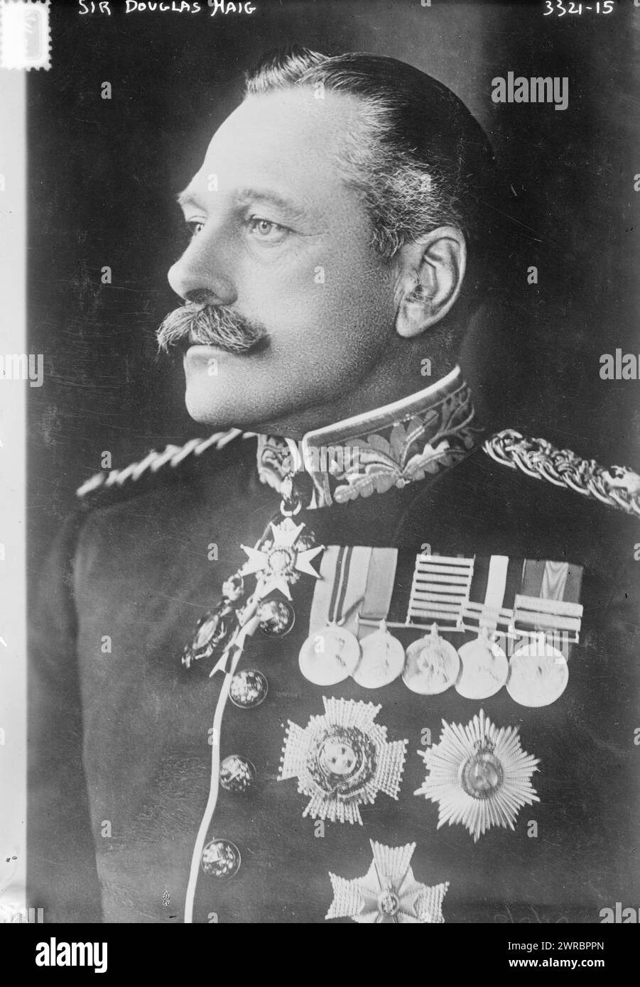 Sir Doug. Haig, la photographie montre le maréchal Douglas Haig, 1er comte Haig (1861-1928), qui a servi comme officier supérieur britannique pendant la première Guerre mondiale, entre env. 1910 et env. 1915, négatifs en verre, 1 négatif : verre Banque D'Images