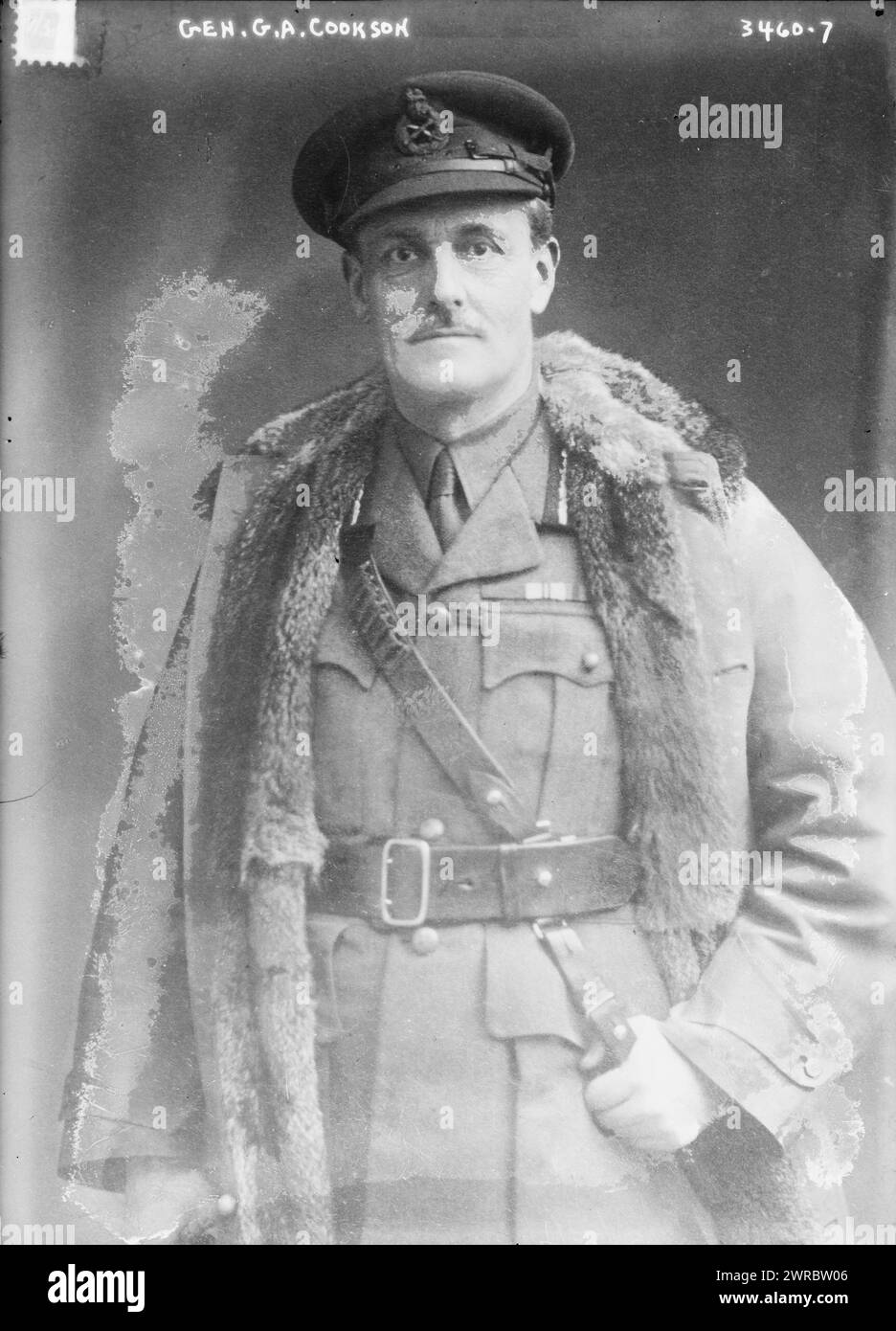 Gen. G.A. Cookson, photographie montre George Arthur Cookson qui commandait la 2e division de cavalerie indienne, rebaptisée la 5e division de cavalerie en 1916., entre CA. 1910 et env. 1915, négatifs en verre, 1 négatif : verre Banque D'Images