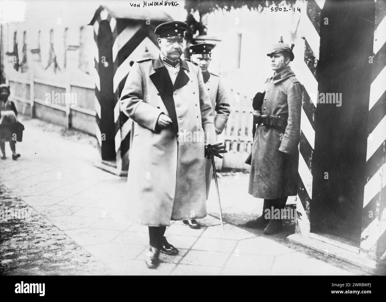 Von Hindenburg, photographie montre Paul von Hindenburg (1847-1934), maréchal prussien-allemand et homme d'État., entre env. 1910 et env. 1915, négatifs en verre, 1 négatif : verre Banque D'Images