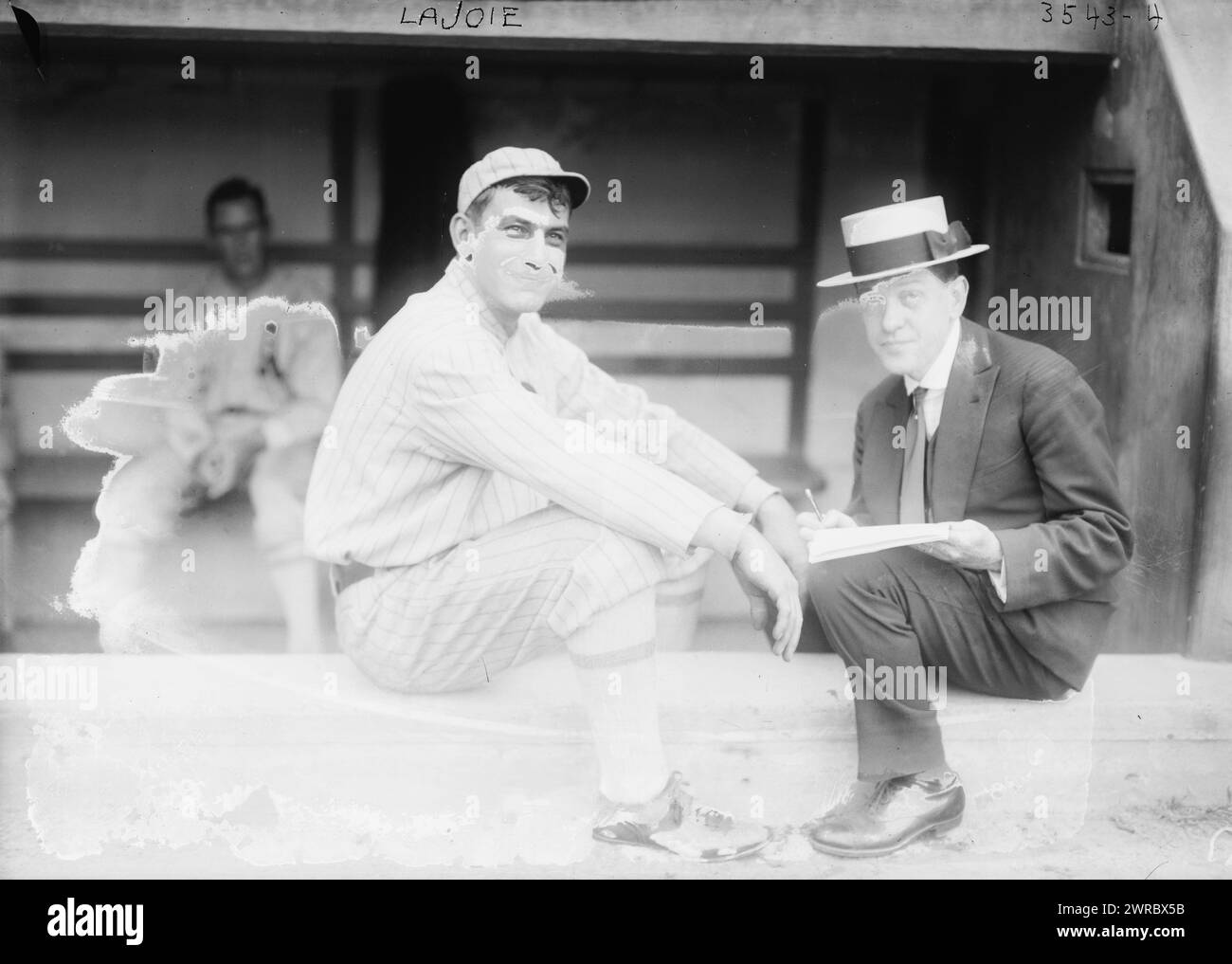 NAP Lajoie, Philadelphie Al (baseball), 1915, négatifs en verre, 1 négatif : verre Banque D'Images