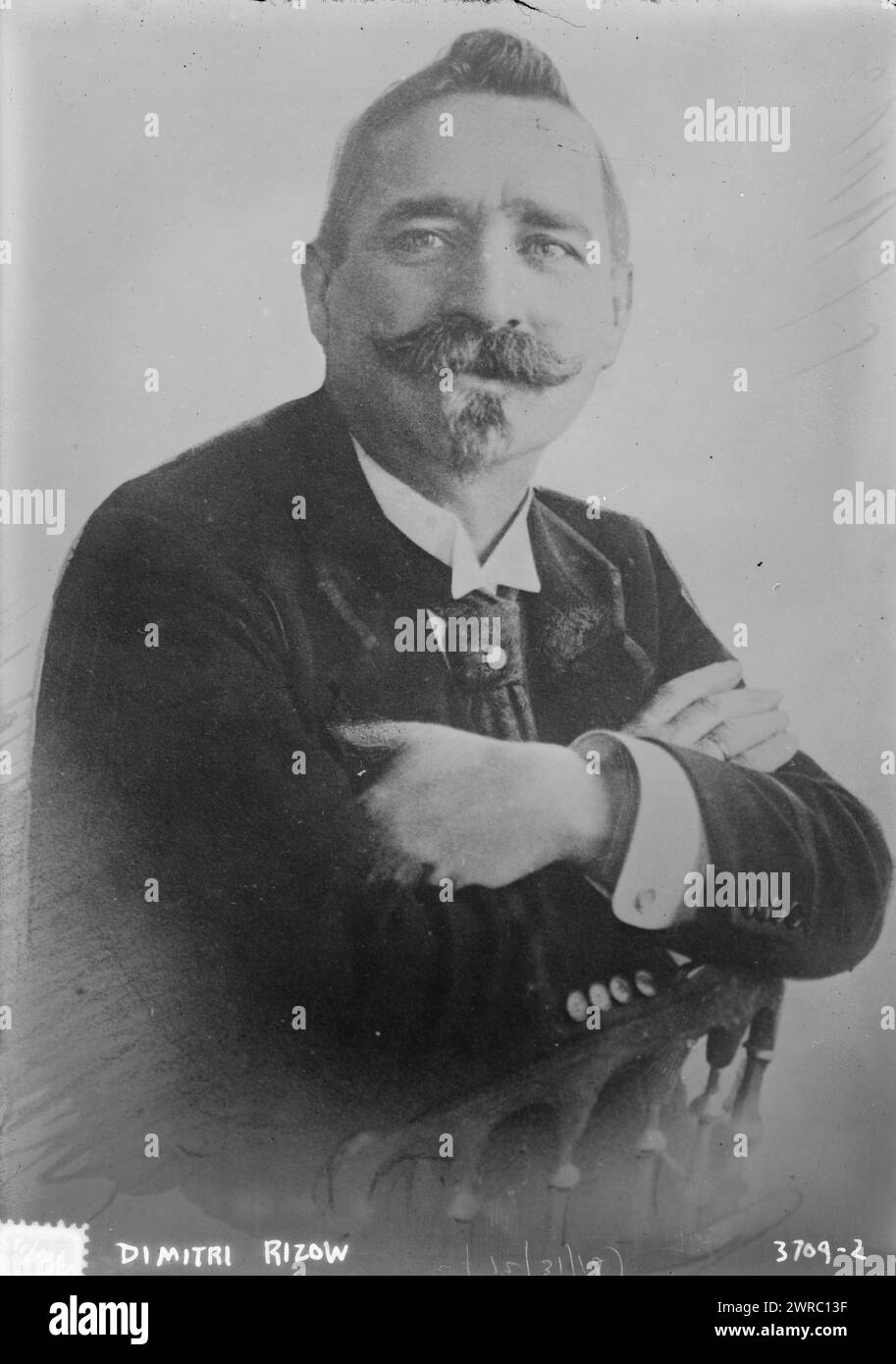Dimitri Rizow, photographie montre le révolutionnaire bulgare, politicien et diplomate Dimitri Rizow, également connu sous le nom de Dimitar Hristov Rizov ou Rizoff (1862-1918)., 1915 Dec. 31, négatifs en verre, 1 négatif : verre Banque D'Images