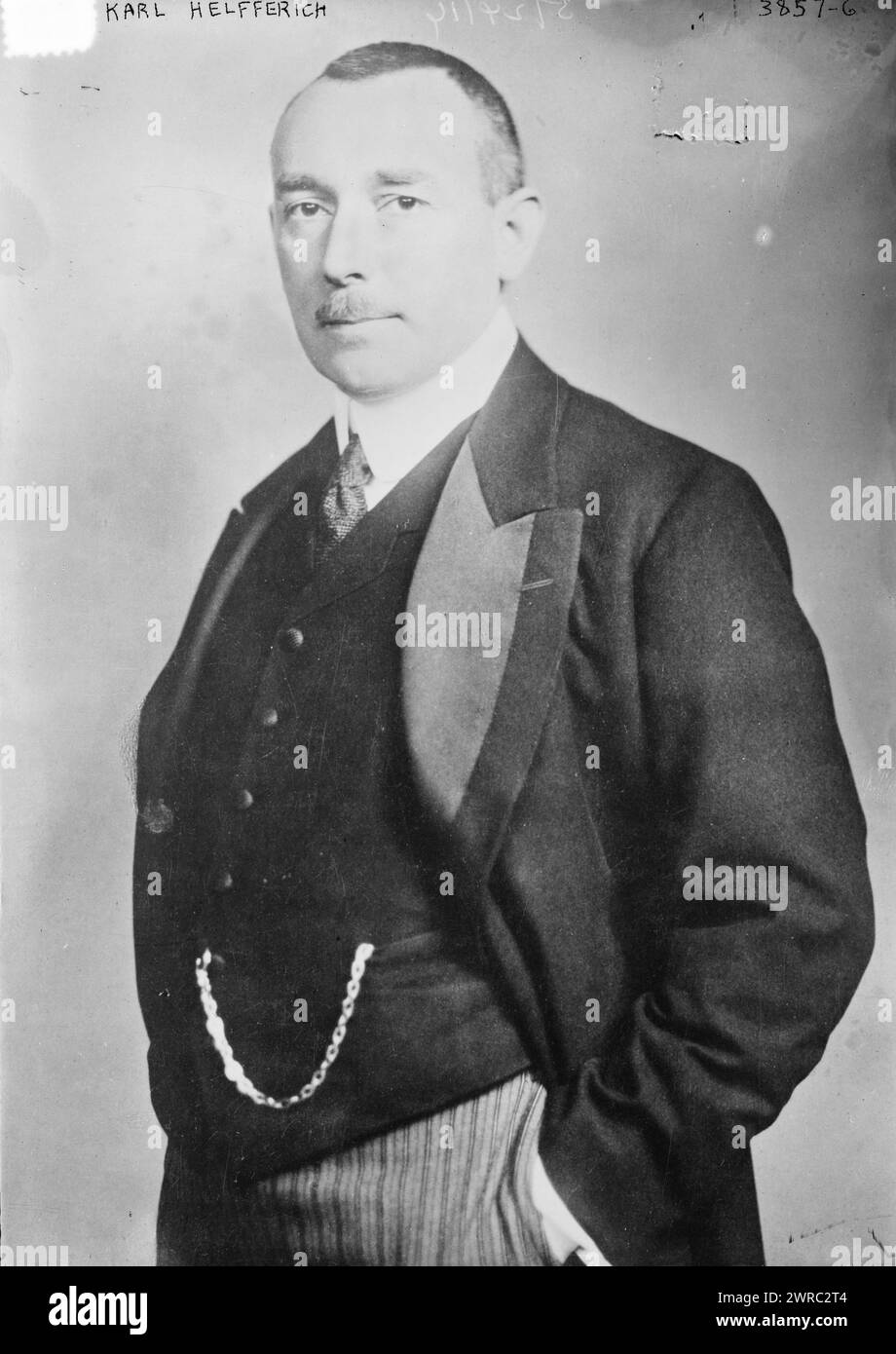 Karl Helfferich, photographie montre le politicien allemand Karl Theodor Helfferich (1872-1924) qui était également économiste et financier., entre env. 1915 et env. 1920, négatifs en verre, 1 négatif : verre Banque D'Images