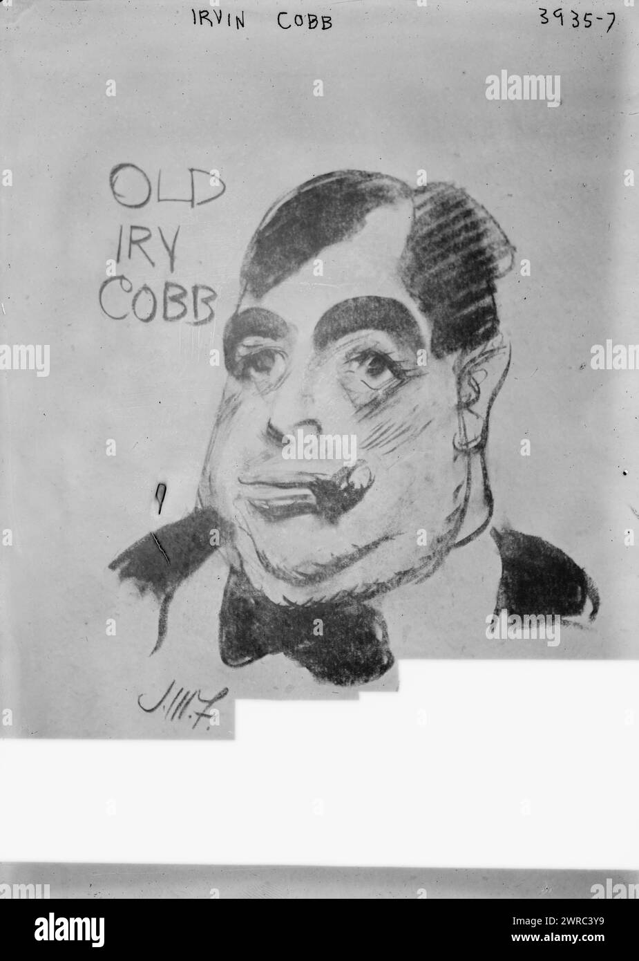 Irvin Cobb, Flagg, James Montgomery, 1877-1960, artiste, entre env. 1915 et env. 1920, négatifs en verre, 1 négatif : verre Banque D'Images