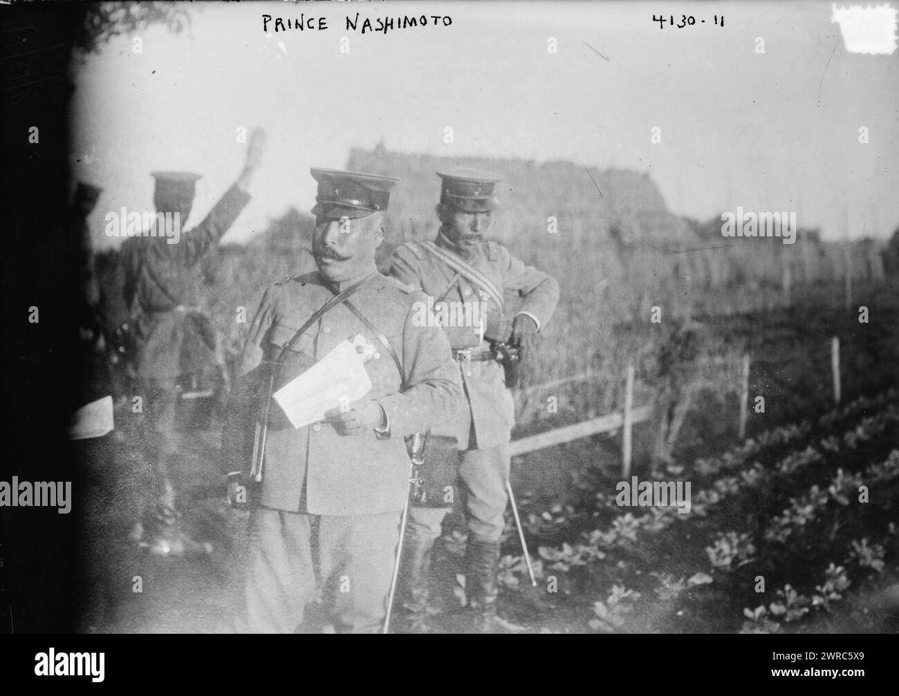 Prince Nashimoto, photographie montre le prince Nashimoto Morimasa (1874-1951) qui a servi dans l'armée impériale japonaise., 1917 mars 15, négatifs en verre, 1 négatif : verre Banque D'Images