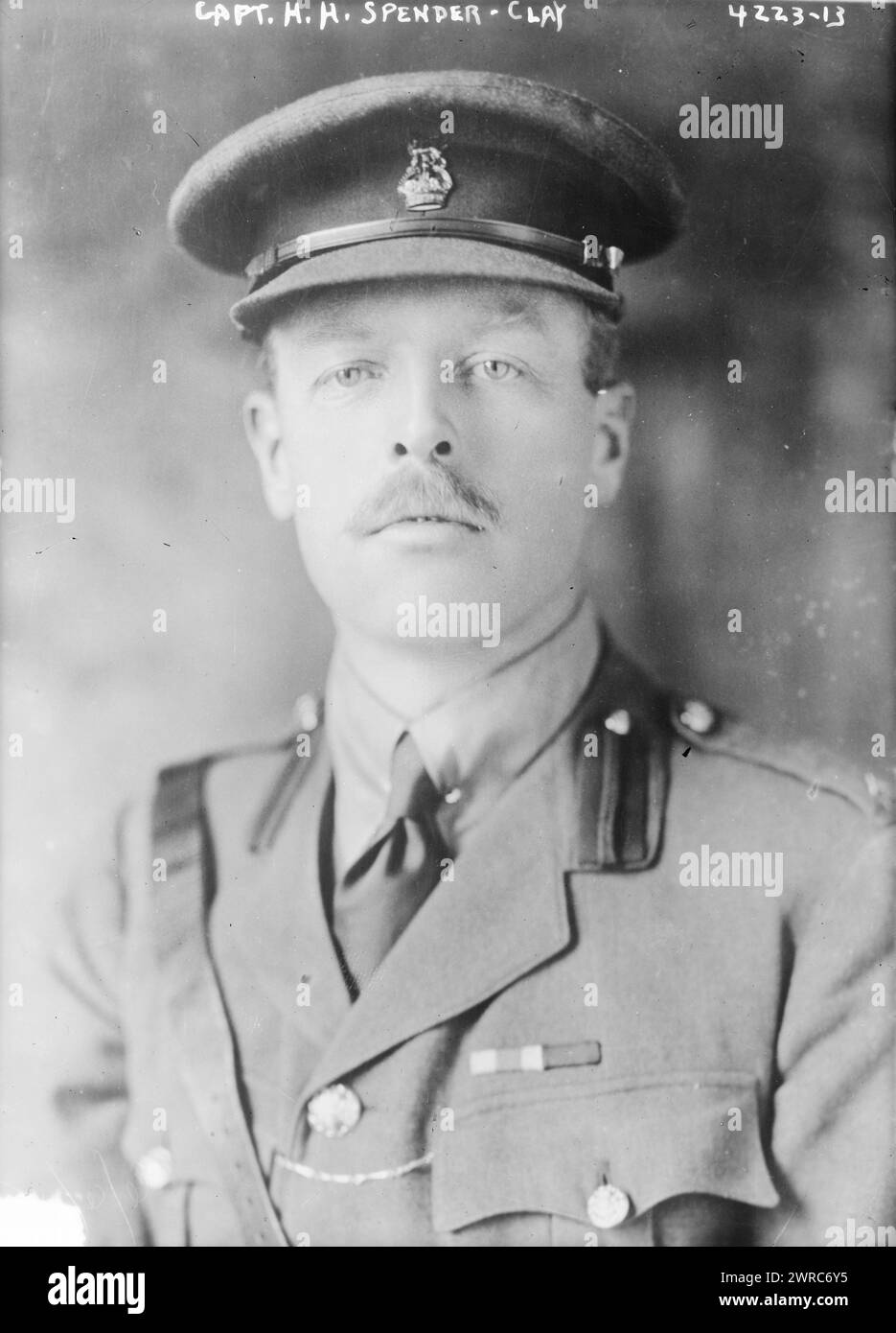 Capitaine H.H. Spender - Clay, photographie montrant Herbert Henry Spender-Clay (1875-1937), un soldat et homme politique anglais qui a servi sur la commission de guerre britannique aux États-Unis en 1917., entre env. 1915 et env. 1920, négatifs en verre, 1 négatif : verre Banque D'Images