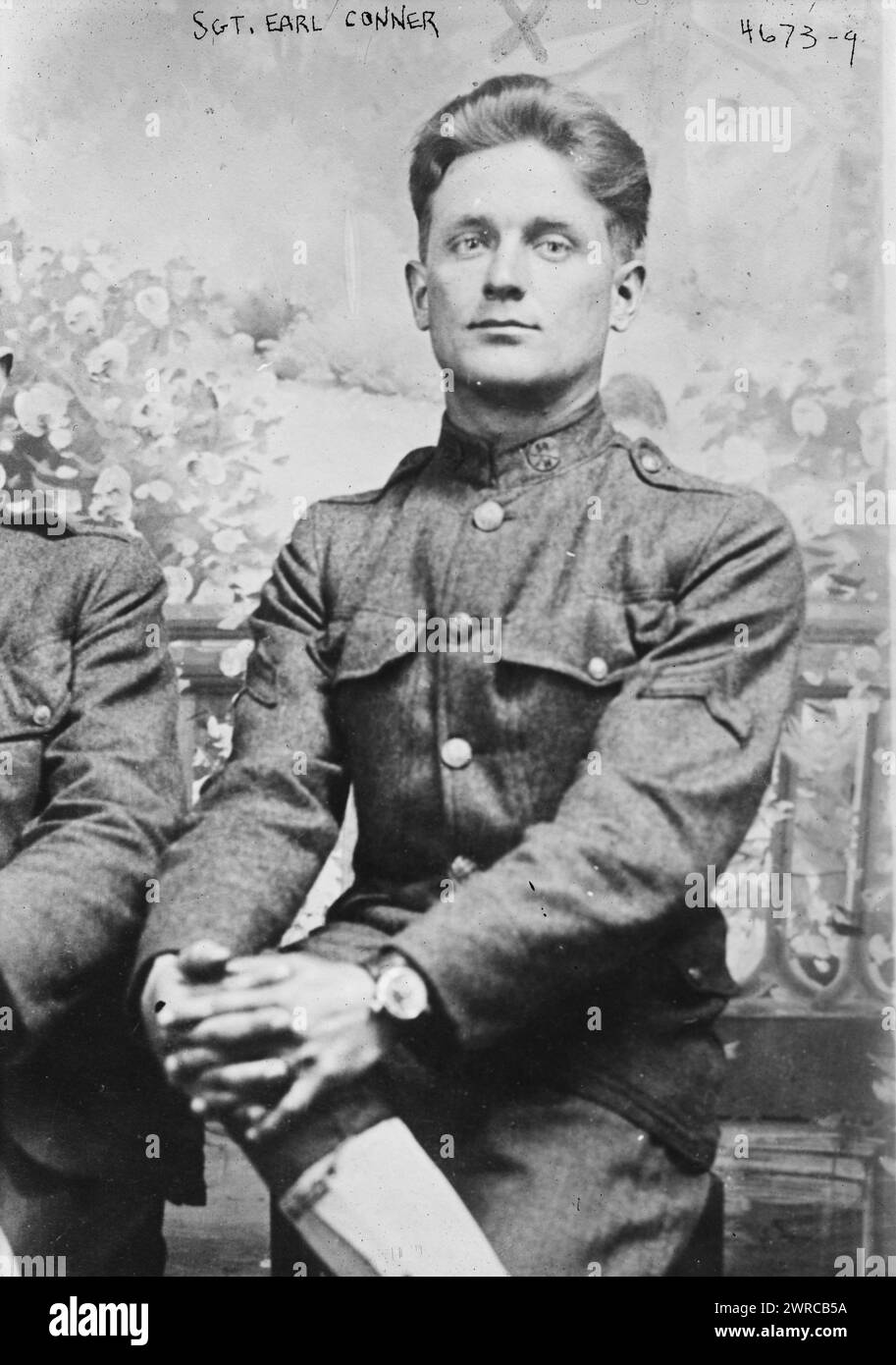 Sergent Earl Conner, entre env. 1915 et env. 1920, négatifs en verre, 1 négatif : verre Banque D'Images