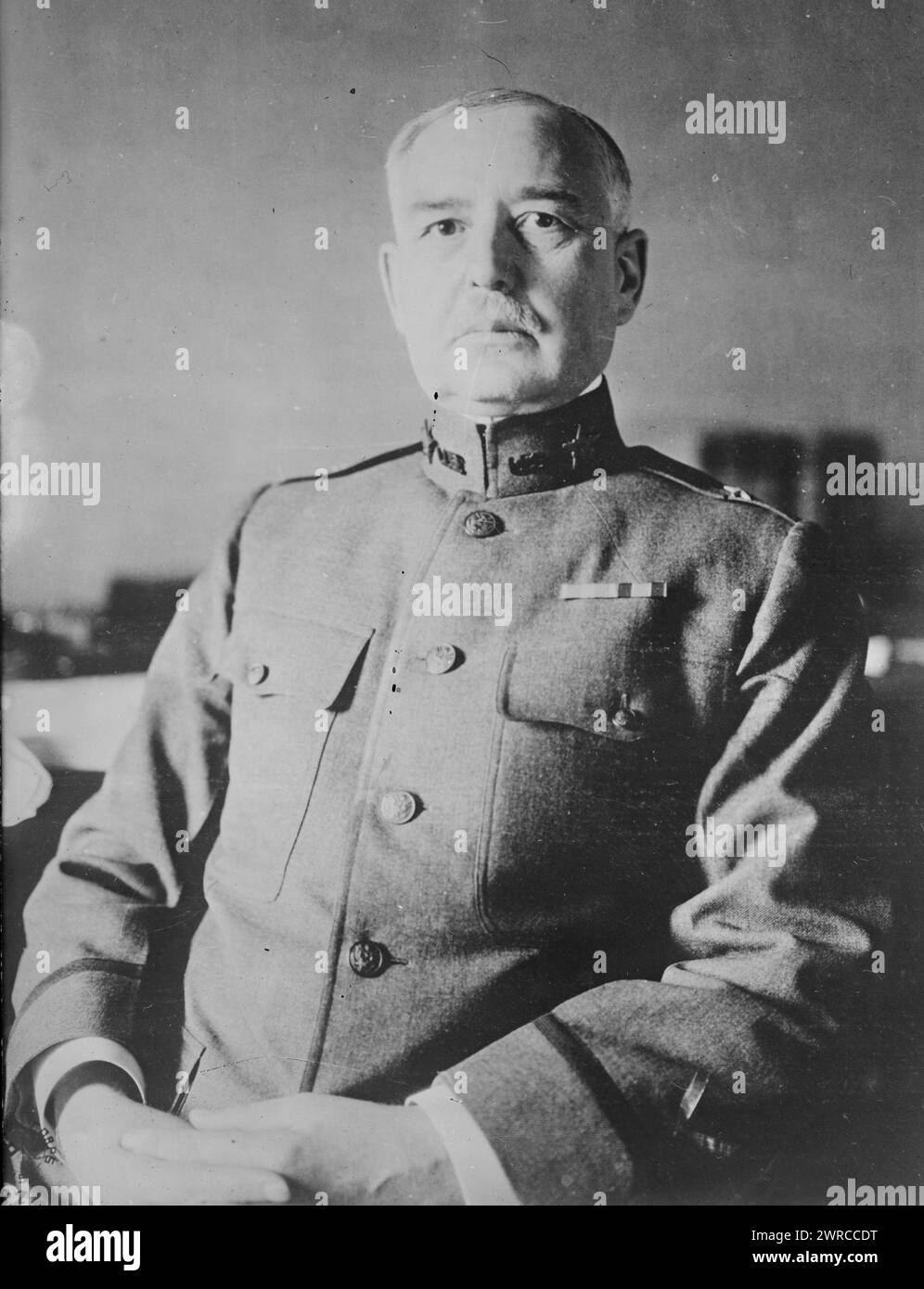 Gen. P.D. Lochridge, photographie montre le brigadier général P. D. Lochridge (1863-1935) qui fut membre de l'état-major général de l'armée des États-Unis de 1915 à 1919., 1919 mars 1, négatifs en verre, 1 négatif : verre Banque D'Images