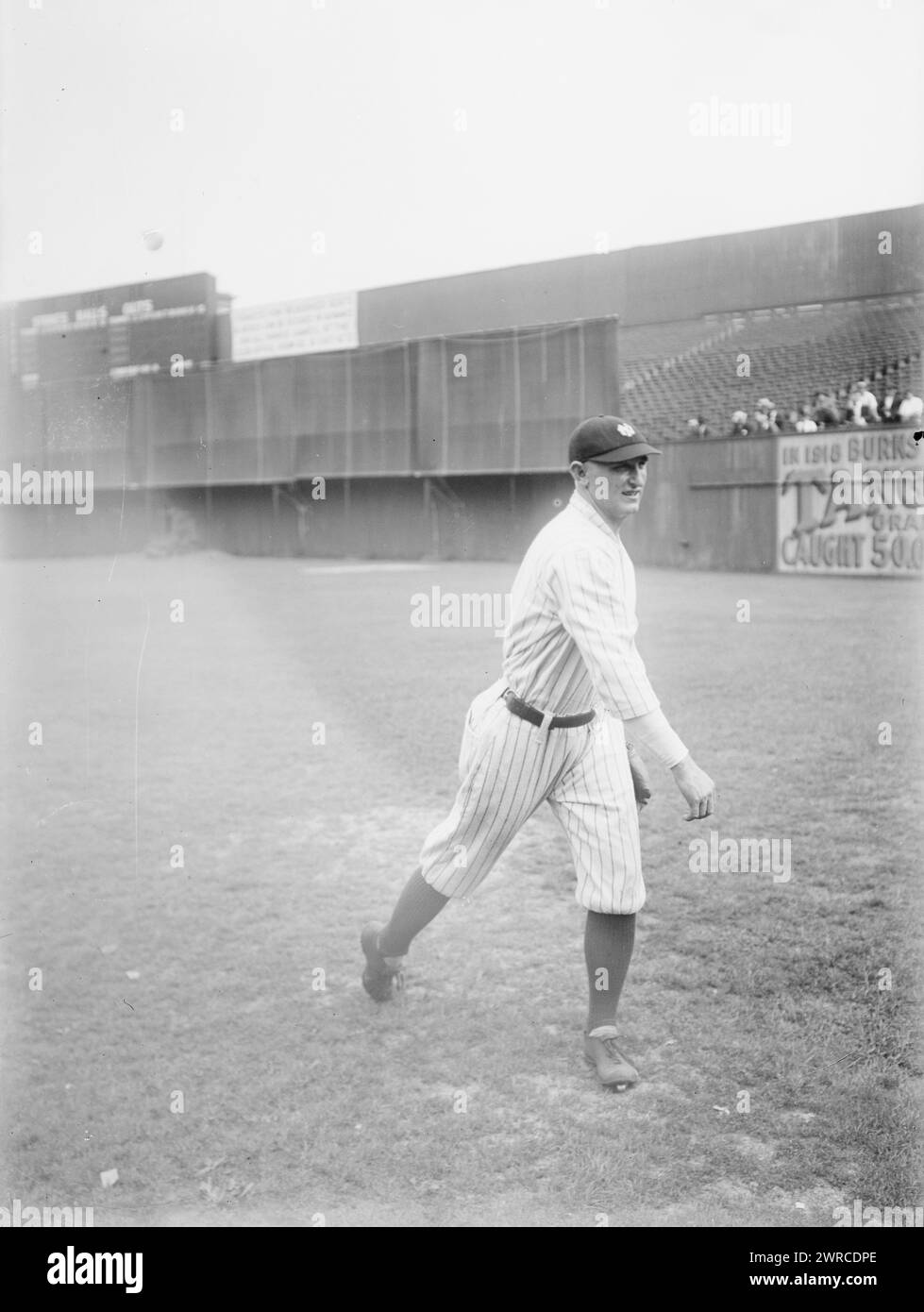 Carl Mays, New York Al (baseball), 1922, négatifs en verre, 1 négatif : verre Banque D'Images