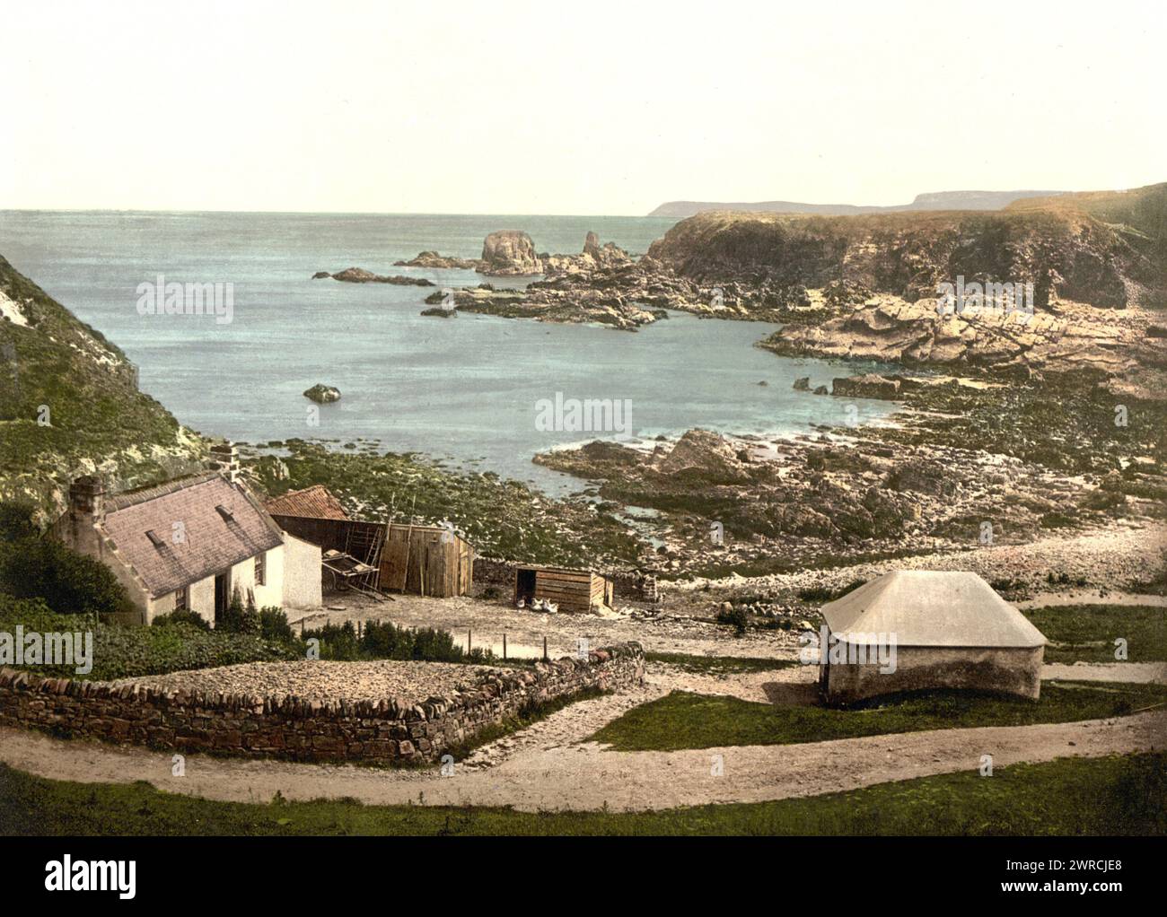 Tarlair, Macduff, Écosse, entre env. 1890 et env. 1900., Écosse, Macduff, couleur, 1890-1900 Banque D'Images