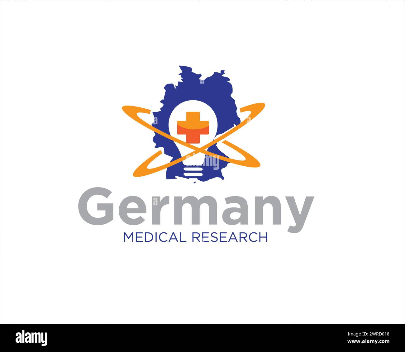 allemagne créations de logo médical pour les services de santé Illustration de Vecteur