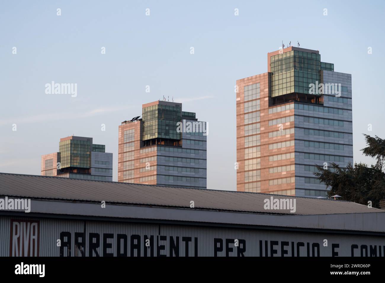 Les bâtiments commerciaux tre Torri à Brescia, Province de Brescia, Lombardie, Italie © Wojciech Strozyk / Alamy Stock photo Banque D'Images