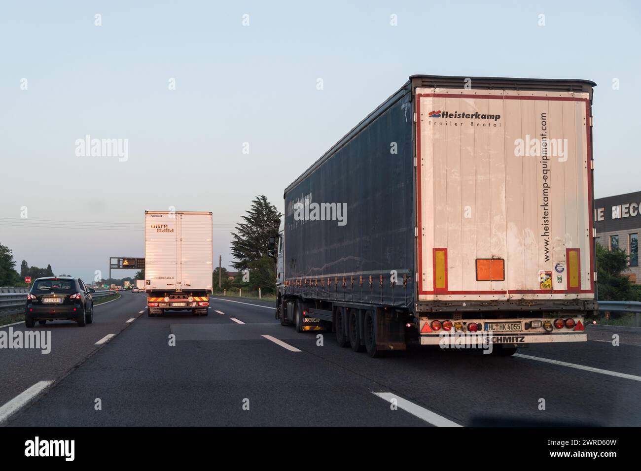 Autostrada A4 Turin-Trieste en Italie © Wojciech Strozyk / Alamy Stock photo Banque D'Images